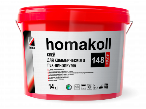 Клей для коммерческого ПВХ- линолеума Homakoll 148 Prof